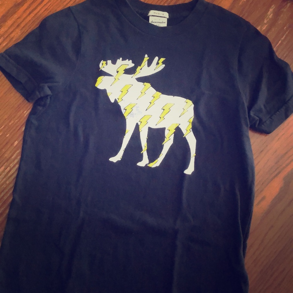 Navy Abercrombie Muscle Tee